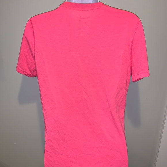 Hot pink Adidas fitted V-neck - Picture 3 of 4